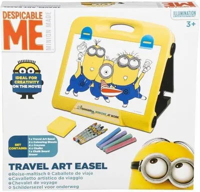 Produktbild von Original Minions Schildersezel für Kinder zum Malen und Präsentieren von Kunstwerken