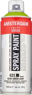 Immagine prodotto di Amsterdam vernice spray bomboletta altamente pigmentata 400 ml verde oliva chiaro 621