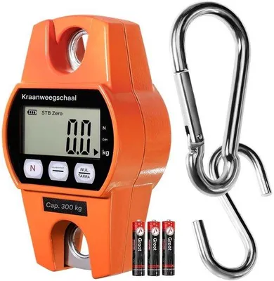 Immagine prodotto di Bilancia da cucina digitale portatile - 300 kg - display LCD - per valigie, pesce, caccia, uso esterno - 300 kg - display LCD
