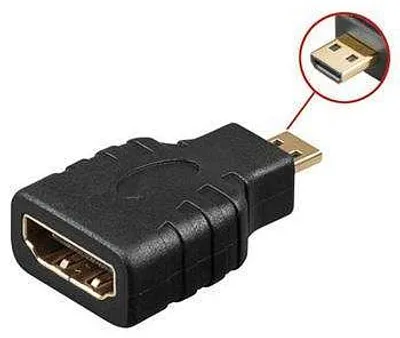 Zdjęcie produktu dla PremiumCord HDMI - microHDMI F/M, HDMI, microHDMI, Czarny