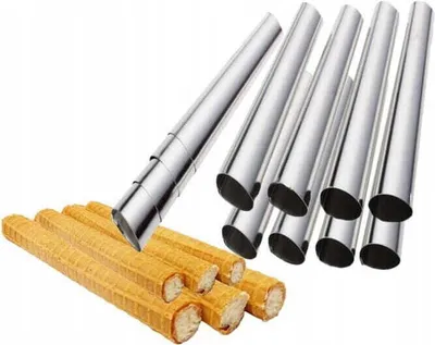 Zdjęcie produktu dla 8x formy do rurek i ciastek 9mm ocynkowana blacha