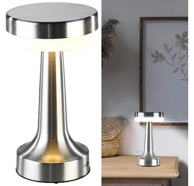 Image de Lampe de table LED sans fil rechargeable avec intensité réglable