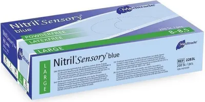 Produktbild von 2000 Nitril-Handschuhe Sensory blue - Einmalhandschuhe Gr. XS