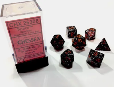 Produktbild von Chessex 7-Würfelset Speckled Polyhedral Space