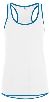 Image de Starworld - Haut pour femmes, Sport LT5400 (XS) (Blanc/Bleu atoll)