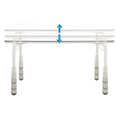 Obrázok produktu pre hjh OFFICE Detský písací stôl KID GRO T Písací stôl pre deti, školský stôl 58,0 - 67,0 x 120,0 x 60,0 cm
