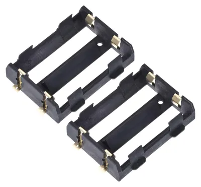 2er-Pack Gehäusehalter für 2 x 26650 Akkus, 3,7 V