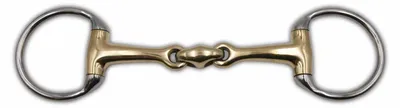 Produktbild von AMKA Olivenkopfgebiss doppelt gebrochen Argentan 16 mm in 115mm