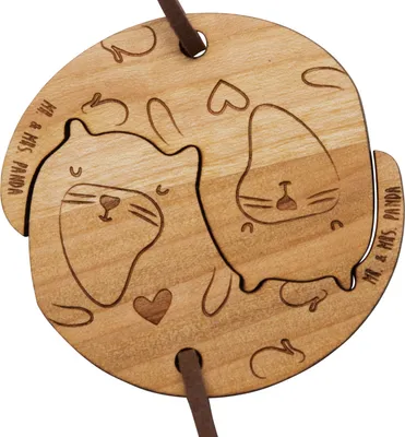 Produktbild von Mr. & Mrs. Panda Schlüsselanhänger Paare Otter Kreis - Geschenk, Paar, Partner, Freundin, Pärchen, Hochzeit, Anhänger, Freund, Liebe