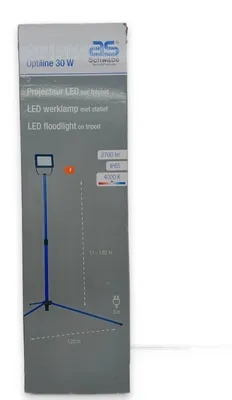 Zdjęcie produktu dla as-Schwabe reflektor LED na statywie 30W światło LED 2700 lumenów IP65