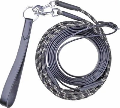 Produktbild von HKM Schlaufzügel, Farbe:9100 schwarz, Größe:Vollblut/Warmblut