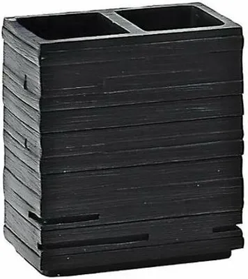 Image de Sapho Gedy Quadrotto - Porte-brosse sur pied, noir QU9814