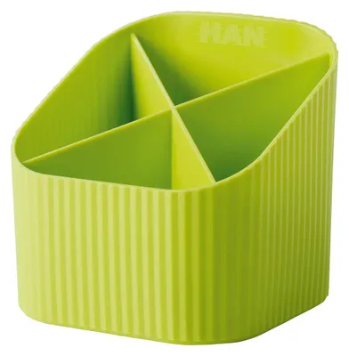 Produktbild von HAN Schreibtischköcher Re-X-LOOP, Limette, Kunststoff, 111 mm, 111 mm, 105 mm, 1 Stück(e)