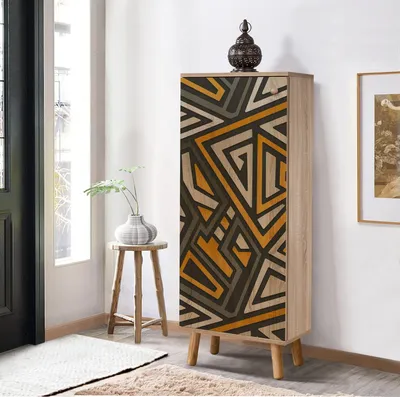Immagine prodotto di Skye Decor, Vegas - S 928, scarpiera, Sonomo, 100% pannelli truciolari rivestiti in melamina, 50 x 38 x 135 cm