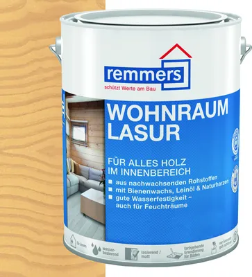 Produktbild von Remmers Wohnraum-Lasur farblos 2,5 l, Holzlasur innen