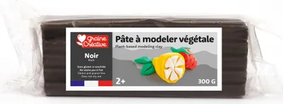 Productafbeelding van Graine Creative, plantaardige klei, 300g, zwart - Modelklei voor kinderen