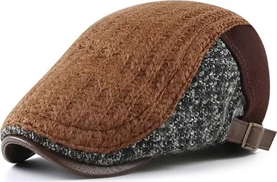 Produktbild von Stylische HE-26015 Baskenmütze in Braun für Herren KP26015