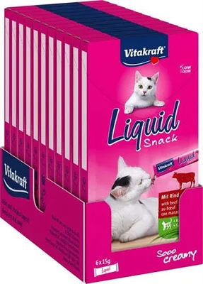 Zdjęcie produktu dla Vitakraft Cat Liquid Snack Beef & Inulin