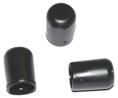 Produktbild von 250 x Kappe für Rundrohr D=8 mm L=12 mm schwarz PVC