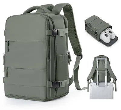 Image de Sac à dos de voyage adapté aux bagages à main, avec compartiment à chaussures