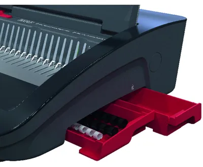 Obrázek produktu pro GBC CombBind CB25E, Vázací stroj, Elektrický, 390 listy, Černá, Červená
