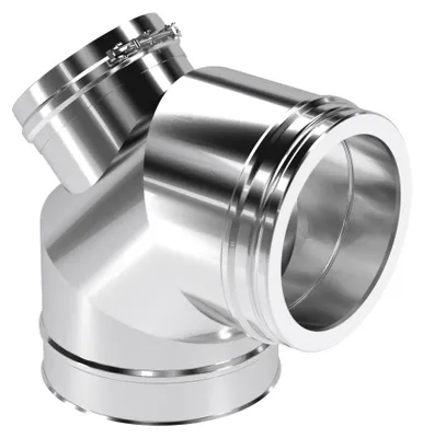 Produktbild von Ø 300 mm Schiedel ICS Bogen 90° mit Revisionsverschluss Festbrennstoff