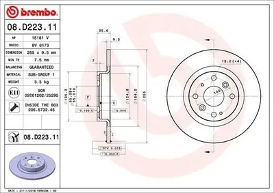 Produktbild von Bremsscheibe BREMBO 09.C652.11