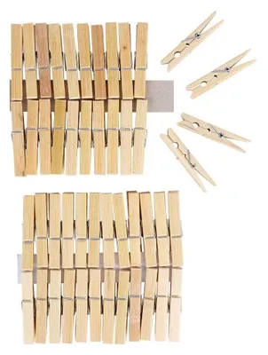 Immagine prodotto di 48 mollette in bambù resistenti e durevoli per tutti i vestiti