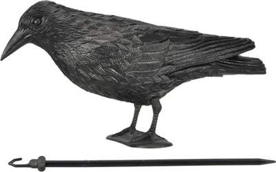 Produktbild von Garten Deko Gartendeko Taubenschreck Ornament Rabe mit Aufhänger