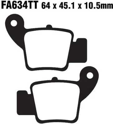 Image de Plaquettes de frein arrière pour AJP PR3 200 Enduro Pro, année 2013 - Plaquettes de frein EBC - Neuf