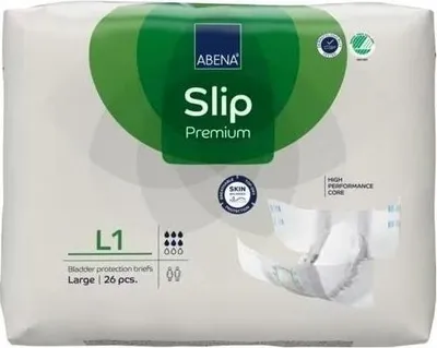 Image de Abena Slip Premium 1 Large - 1 paquet de 26 protections