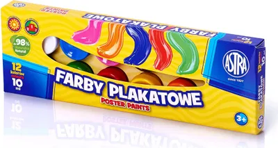 Produktbild von Schulposterfarben 12 Farben zum Malen