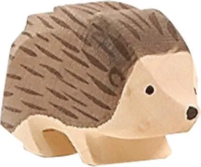 Produktbild von Ostheimer Holzspielzeug Igel aus massivem Holz, handgefertigt, H 4 cm, für Kinder ab 3 Jahren