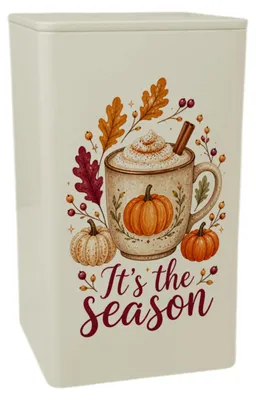 Produktbild von Dose 900ml Kürbis Tasse - Aufbewahrungsdose für Herbstküche Mit Spruch: It s