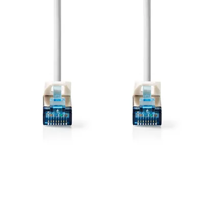 Produktbild von Nedis CAT6a-Netzwerkkabel - S/FTP - RJ45 Stecker - RJ45 Stecker - 10.0 m - Snagless - Rund - LSZH - Weiss - Label