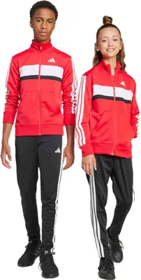 Produktbild von adidas Unisex Kinder Seasonal Essentials Tiberio 3 Stripes Tricot Track Suit, Pu