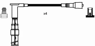 Produktbild von Ngk Zündleitungssatz  0738