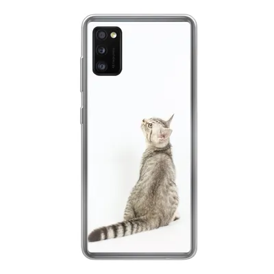 Produktbild von MuchoWow® Handyhülle Schutzhülle Hülle für Samsung Galaxy A41 Katze - Haustiere - Fell Silikon Softcase Handy Hülle - Mobiltelefon