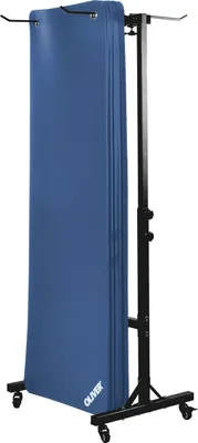 Produktbild von 10x Oliver Gymnastikmatte m. Ösen u. Transportwagen 180 x 60 x 1 cm - blau