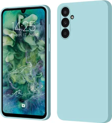 Produktbild von Hülle für Samsung Galaxy A34 5G Case Cover Bumper Silikon Softgrip Schutzhülle Farbe: Hellblau