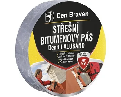 Obrázek produktu pro Bitumenový pás izolační DEN BRAVEN DenBit Aluband Plus 100 mm x 10 m