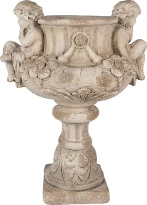 Obrázek produktu pro Clayre & Eef Květináč 40x32x55 cm Béžová keramika