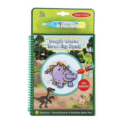Obrázek produktu pro Přenosná omalovánka na vodou stíratelném papíře pro děti, hračka na malování a učení (dinosaury)