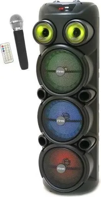 Obrázok produktu pre Karaoke reproduktor INOVALLEY KA129-XXL, Bluetooth V5.0, 90 cm, 1000 W, 3 x 8'' reproduktory, vrátane bezdrôtového mikrofónu