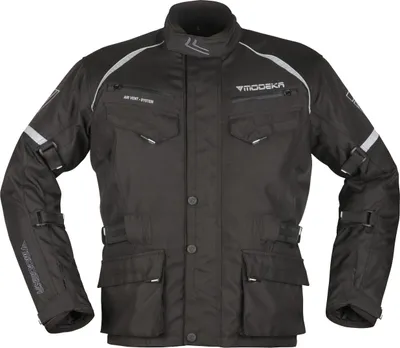 Image de Veste textile Modeka Tarex pour moto, noire, 5XL