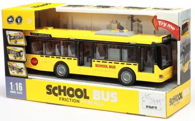 Produktbild von Dromader School Bus Touristischer Reisebus mit Licht und Rückzugsmotor