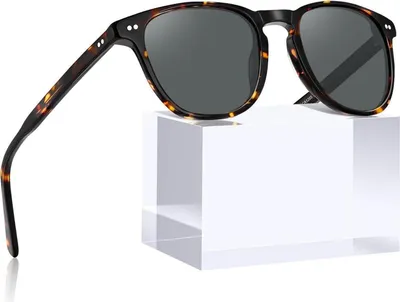 Obrázok produktu pre CARFIA malé polarizované dámske slnečné okuliare Vintage acetátový rám okuliare prípad