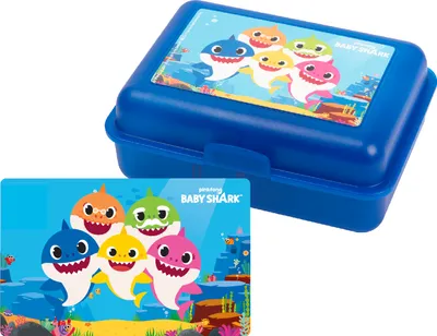 Boîte à Goûter Isotherme Baby Shark Pour Enfants - Sans BPA - Fermeture Sécurisée - Dimensions 18x?x6 Cm - 5