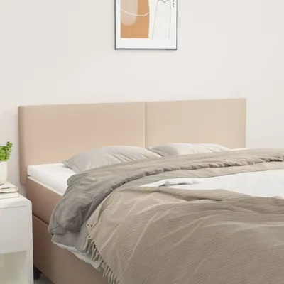 Produktbild von The Living Store Kopfteile 2 Stk. Cappuccino-Braun 72x5x78/88 cm Kunstleder