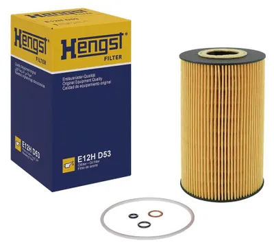 Productafbeelding van Oliefilter HENGST FILTER E12H D53 voor BMW 5 Sedan (E39), 5 Touring (E39), 3 Sedan (E36), 7 (E38), 5 Sedan (E34)